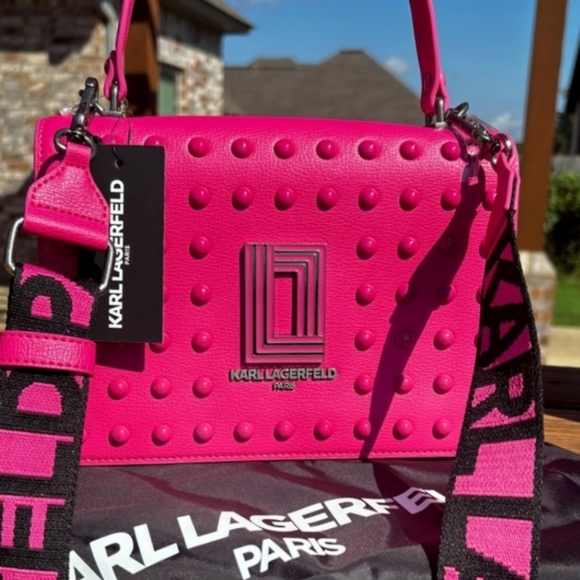 Karl Lagerfeld Paris Simone Raspberry Crossbody bag - Picture 7 of 7